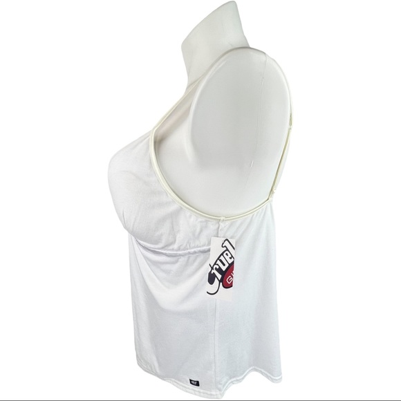 New Cruel Girl Beaded Cami Tank Top XXL White - Picture 2 of 8